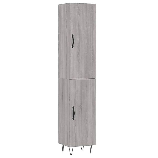 vidaXL Highboard Grau Sonoma 34,5x34x180 cm Holzwerkstoff 3198823 günstig online kaufen
