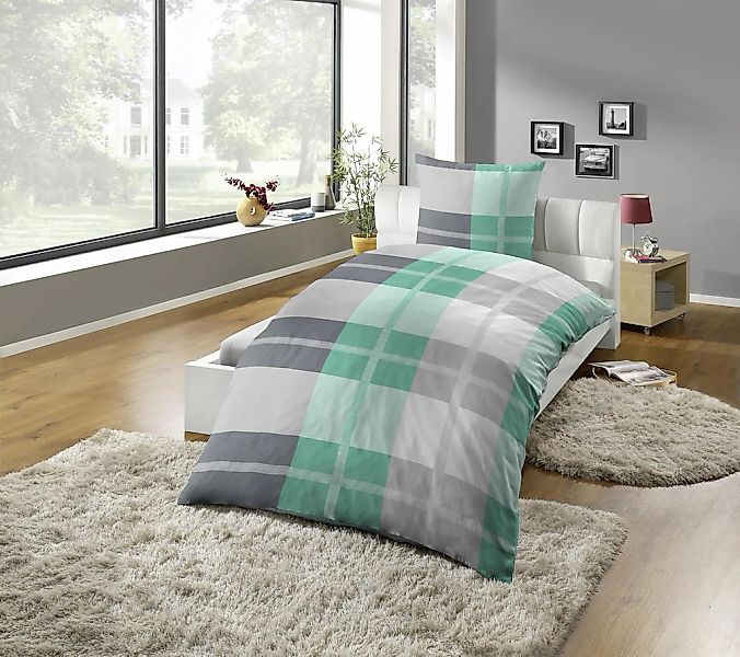 KiNZLER Bettwäsche "Bettwäsche Polycotton Flanell Bettwäsche" 2 tlg. besond günstig online kaufen