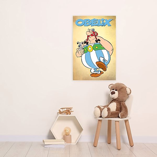 LuckyLinde Leinwandbild "Obelix und Idefix", Cartoon-Comic-Fantasy-Figuren- günstig online kaufen