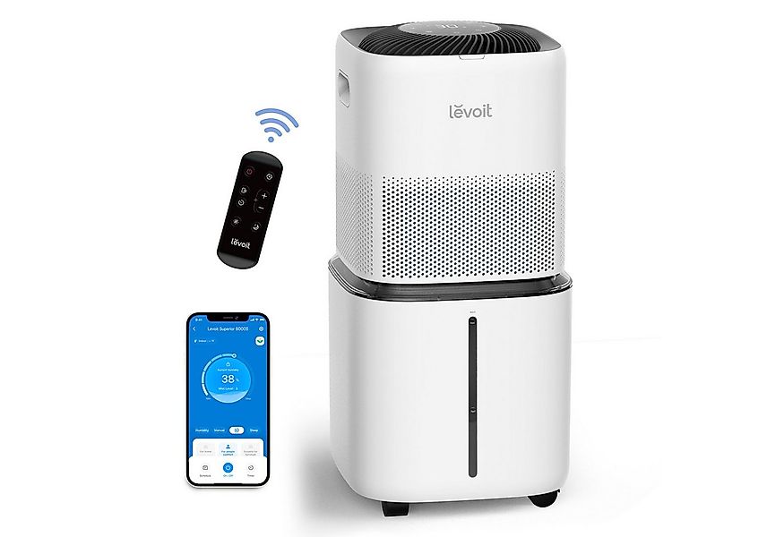 Levoit Luftbefeuchter 3 Geschwindigkeiten, Timerfunktion, Trocken-, Schlaf- günstig online kaufen