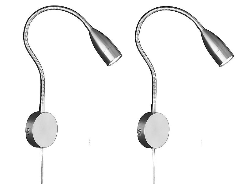 FISCHER & HONSEL LED Leselampe, LED fest integriert, Warmweiß, 2er SET Bett günstig online kaufen