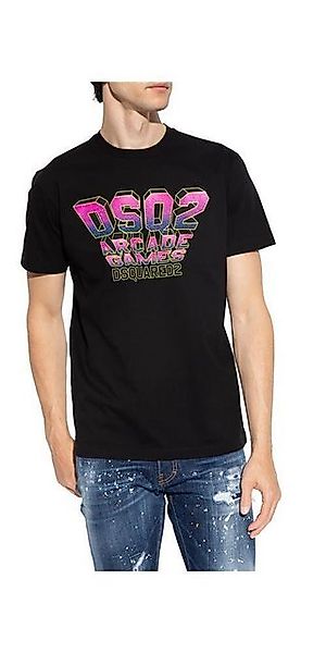 Dsquared2 Print-Shirt Dsquared2 Logo Print T-Shirt Schwarz Herren S günstig online kaufen