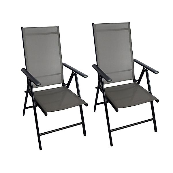 CHILLROI Gartensessel Klappsessel Aluminium 2er Set günstig online kaufen