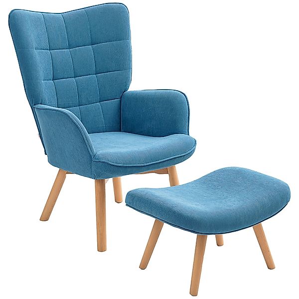HOMCOM Relaxsessel Ohrensessel mit Hoher Rückenlehne, günstig online kaufen