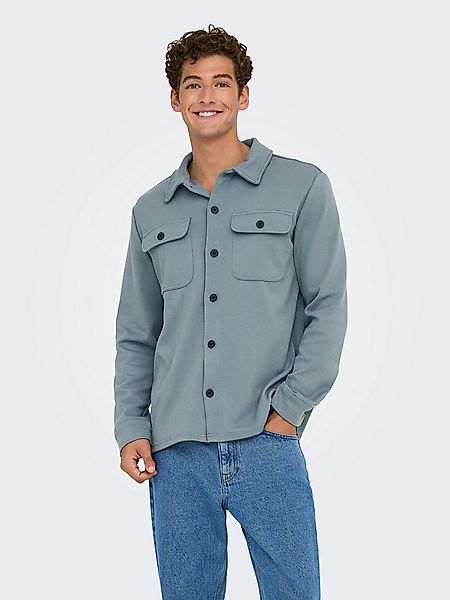 ONLY & SONS Langarmhemd ONSNEWKODYL OVERSHIRT SWEAT NOOS günstig online kaufen
