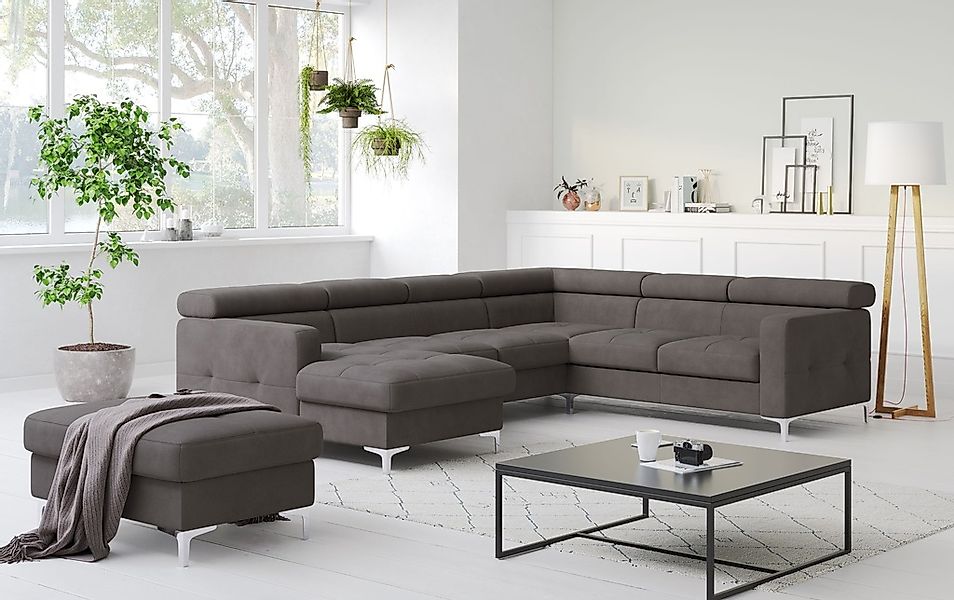 COTTA Wohnlandschaft "Sammy U-Form" mit Kopfteilverstellung, wahlweise mit günstig online kaufen