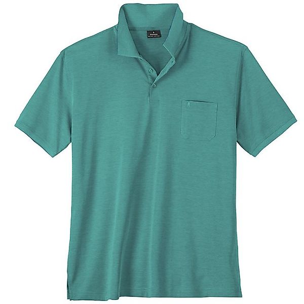 RAGMAN Poloshirt Ragman Softknit Poloshirt XXL türkis melange günstig online kaufen