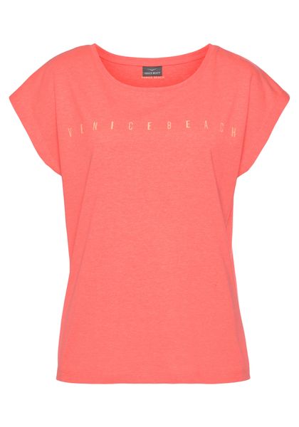 Venice Beach Kurzarmshirt mit Logoprint vorne, T-Shirt aus Baumwolle, sport günstig online kaufen