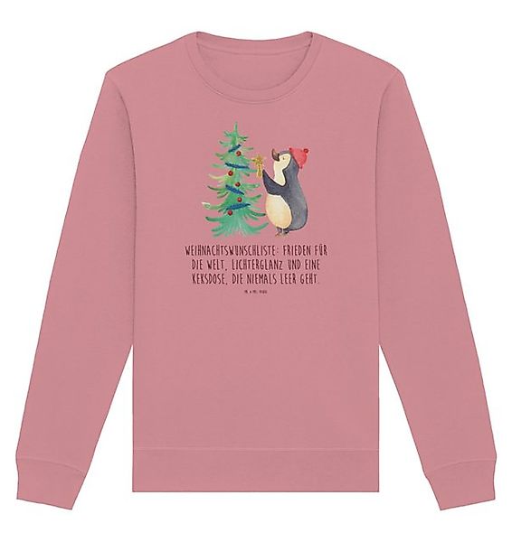 Mr. & Mrs. Panda Longpullover Größe S Pinguin Weihnachtsbaum - Canyon Pink günstig online kaufen