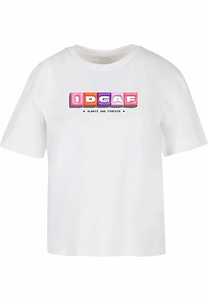 Miss Tee T-Shirt "Miss Tee Damen IDGAF Tee" 1 Stk. tlg. günstig online kaufen