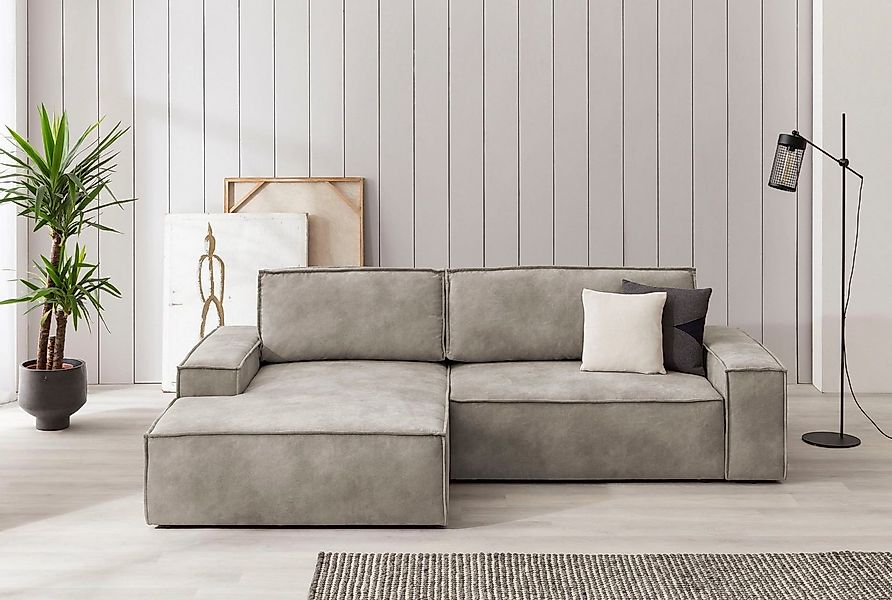 Home affaire Ecksofa SHERWOOD Schlafsofa 267 cm, L-Form, Schlaffunktion mit günstig online kaufen