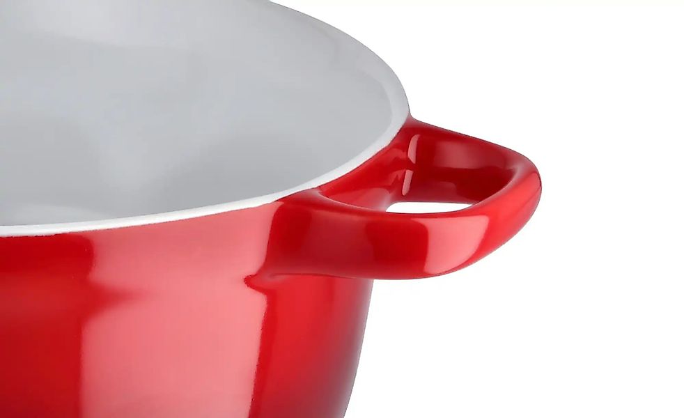 KHG Servier- und Auflaufform mit Deckel   ¦ rot ¦ Steinzeug/Steingut ¦ Maße günstig online kaufen