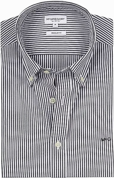 McGregor Hemd Poplin Streifen Navy - Größe M günstig online kaufen