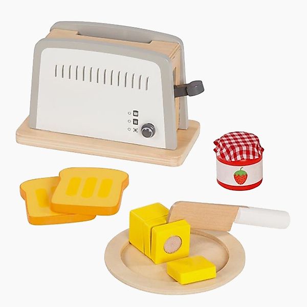 goki Kinder-Toaster Toaster Holzspielzeug-Klassiker, (packung, 10-tlg., günstig online kaufen