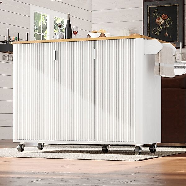 autolock Kücheninsel Ausziehbarer Küchenwagen Speisewagen mit günstig online kaufen