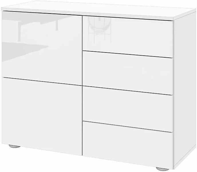 borchardt Möbel Kommode "Rova, modern, grifflos, praktisch, 2 Türen" Druckö günstig online kaufen