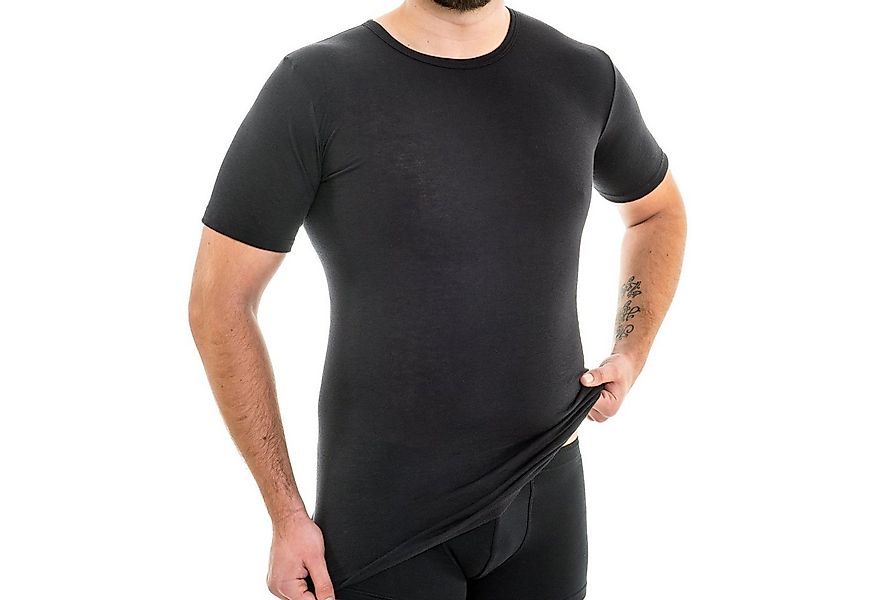 HERMKO Unterziehshirt 3847 3er Pack Herren extralanges kurzarm Shirt aus 10 günstig online kaufen