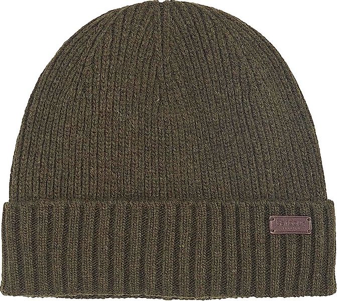 Barbour Beanie Carlton Wolle Dunkelgrün - günstig online kaufen