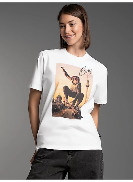 Trigema T-Shirt "TRIGEMA T-Shirt trigema Affe Charly Skateboard", (1 tlg.) günstig online kaufen