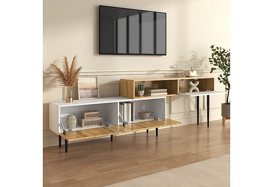 STILVORA Lowboard mit Klapptür,TV-Schrank TV-Lowboard in Holzoptik mit offe günstig online kaufen