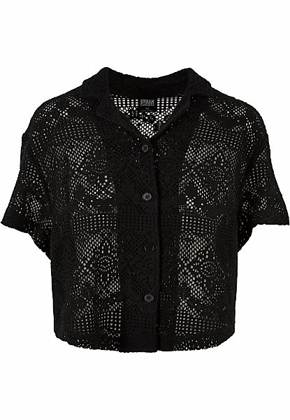 URBAN CLASSICS Klassische Bluse "Urban Classics Damen Ladies Crochet Lace R günstig online kaufen