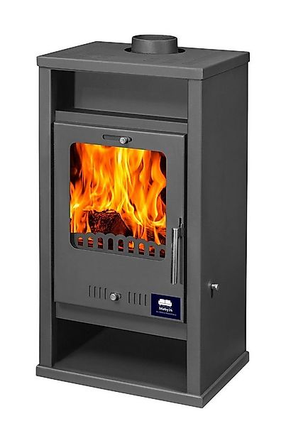 moeby24 Kaminofen Kamin Ofen Kaminofen Anthrazit Rauchrohr 7,8 KW BimSchV 1 günstig online kaufen