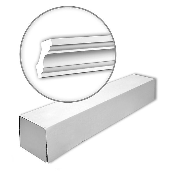 PROFHOME 150115 Eckleisten 1 Karton Set mit 12 Zierleisten 24 m Weiß günstig online kaufen