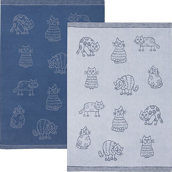 Kracht Geschirrtuch Geschirrtuch 2er-Pack, Halbleinen Motiv günstig online kaufen