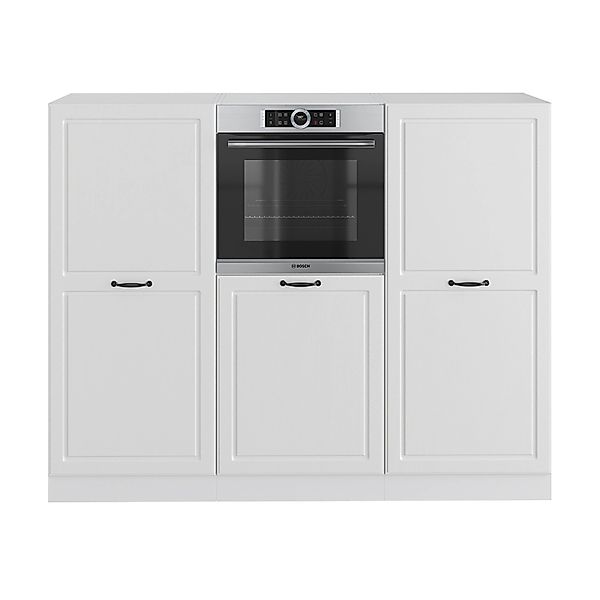 Vicco R-Line Küchenblock Weiß Landhaus/Weiß 180 cm ohne Arbeitsplatte günstig online kaufen