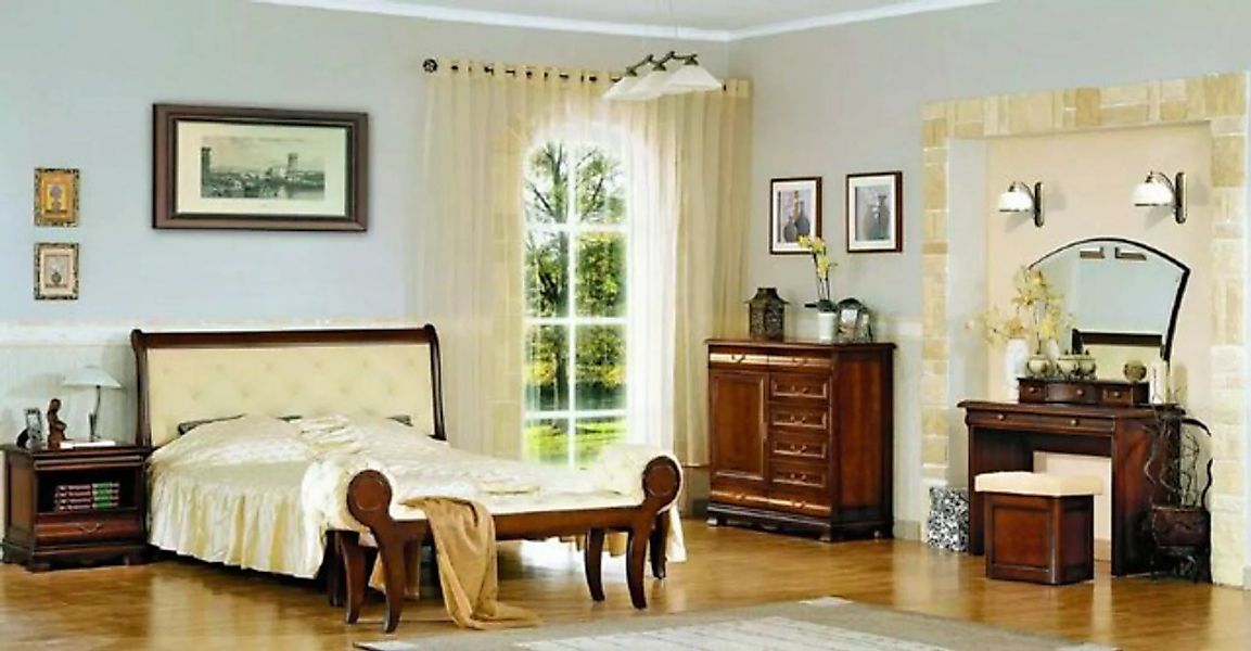 JVmoebel Bett Luxus Schlafzimmer Bett Design Polster Hotel Betten Chesterfi günstig online kaufen