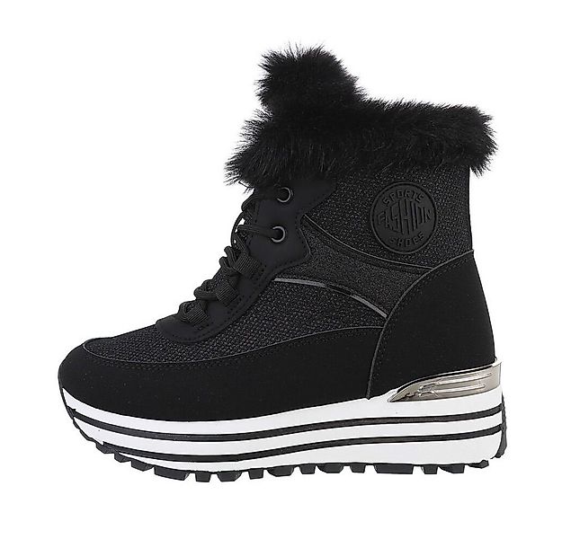 Ital-Design Damen High-Top Freizeit Sneakerboots Keilabsatz/Wedge Sneakers günstig online kaufen