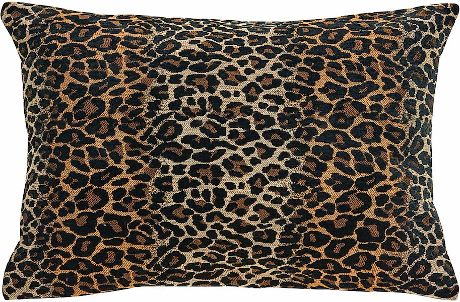 done. Kissenhülle "Leopard" Jaquardgewebte Kissenhülle im Leoparden-Look günstig online kaufen