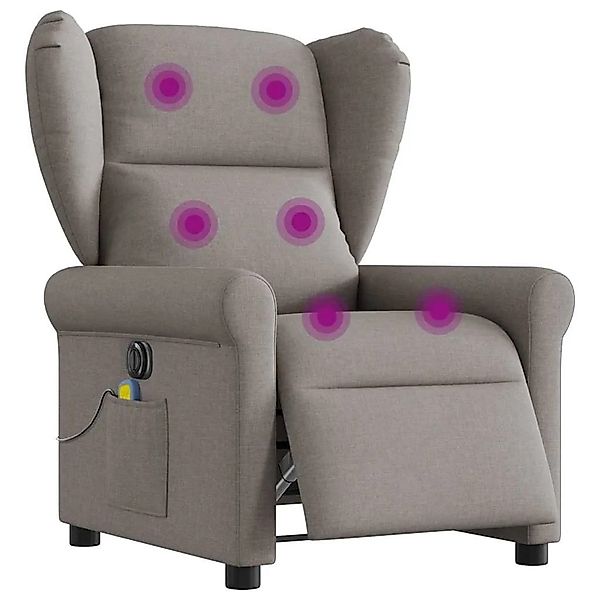 vidaXL Massagesessel Elektrisch Taupe Stoff 3303371 günstig online kaufen