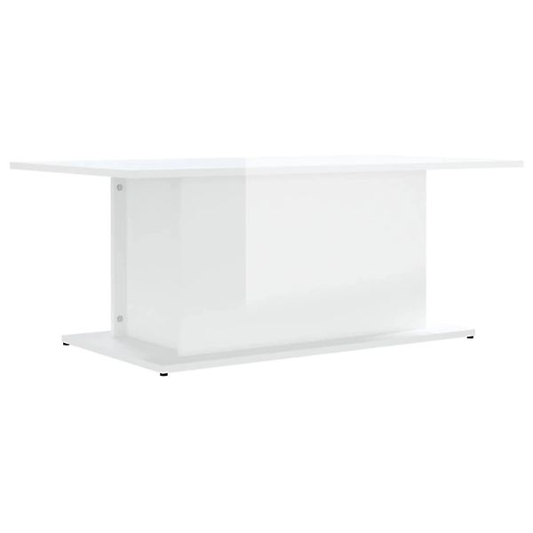 vidaXL Couchtisch Hochglanz-Weiß 102x55,5x40 cm Holzwerkstoff 810313 günstig online kaufen