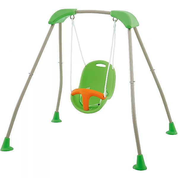 Trigano Babyschaukel aus Metall Grau-Grün Höhe 120 cm klappbar günstig online kaufen
