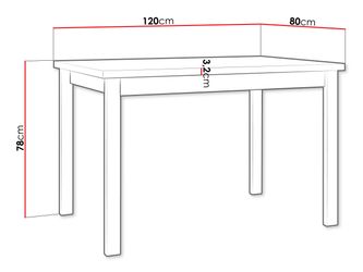 MIRJAN24 Esstisch Alba I S, 120x80x78 günstig online kaufen