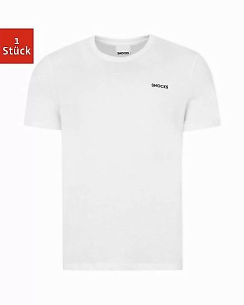 SNOCKS T-Shirt Basic T-Shirt Herren, Crew Neck Shirt (1-tlg) aus 100% Bio-B günstig online kaufen