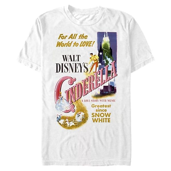 Disney - Aschenputtel - Aschenputtel & Prinz Vintage Poster - Männer T-Shir günstig online kaufen