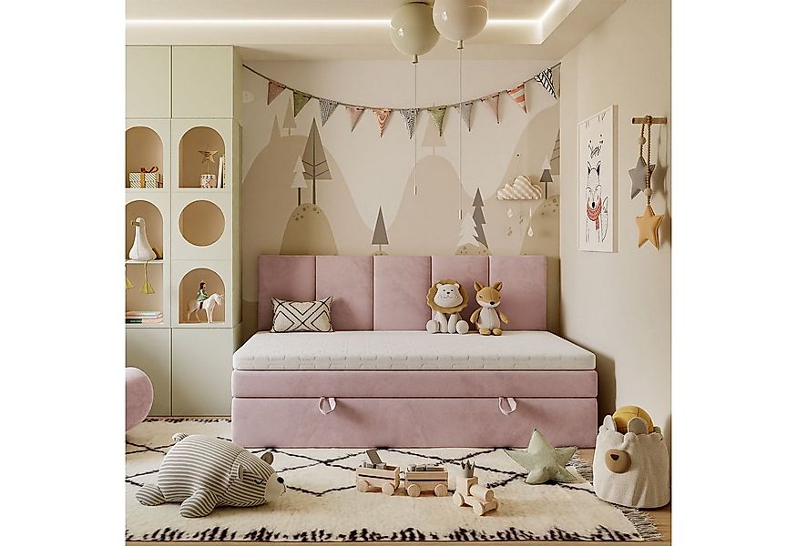 Lookway Boxspringbett Kontinental ELZA MINI mit Bettkasten und Topper, komf günstig online kaufen