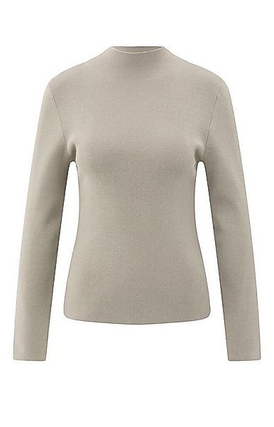 YAYA Rundhalspullover Zweifarbiges Oberteil günstig online kaufen