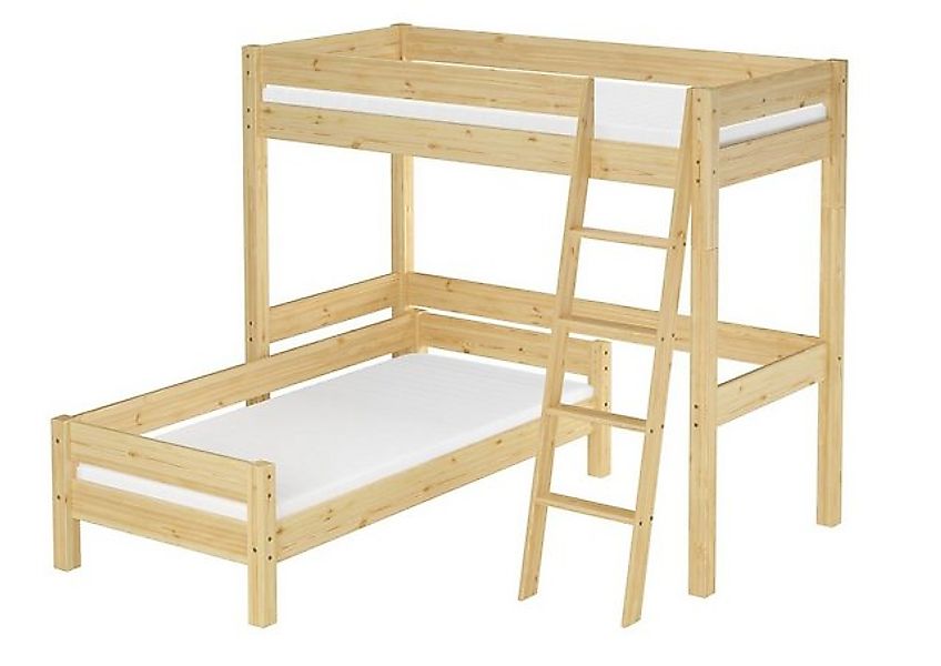 ERST-HOLZ Etagenbett Hochbett Stockbett Einzelbett 90 x 200 Kinderbett Kief günstig online kaufen