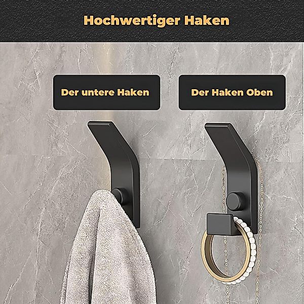 BlingBin Garderobenhaken Kleiderhaken zum Schrauben, 5 günstig online kaufen