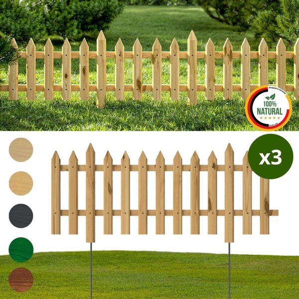 Floranica Zierzaun Vorgartenzaun Steckzaun Gartenzaun Zierzaun günstig online kaufen