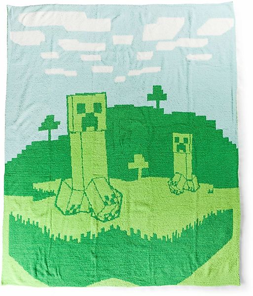 Minecraft Kinderdecke "Minecraft Creeper Flauschige Kuscheldecke - 127 x 15 günstig online kaufen