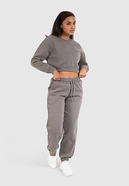 Smilodox Sweatshirt Amelia, Oversize Crop Pullover Langarmshirt Sport Freiz günstig online kaufen