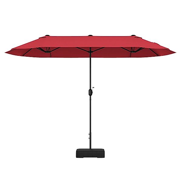 COSTWAY Sonnenschirm 400x200cm Gartenschirm, mit Ständer, günstig online kaufen