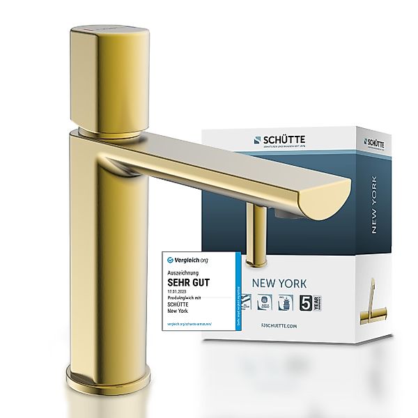 Schütte Waschtischarmatur "NEW YORK" Wasserhahn mit Ablaufgarnitur, Mischba günstig online kaufen