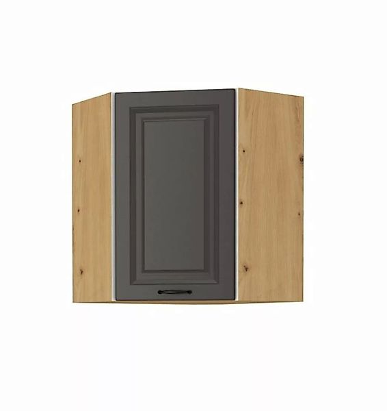 Küchen-Preisbombe Eckhängeschrank 58x58 cm Küche Stilo Grau Küchenzeile Küc günstig online kaufen