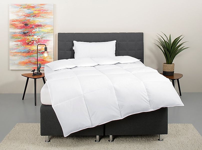 OTTO home Daunenbettdecke + Kopfkissen Cyra Set, Bettdecke 135x200 & 155x22 günstig online kaufen