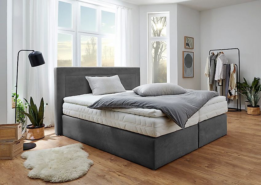 Westfalia Schlafkomfort Boxspringbett wahlweise mit Bettkasten und Topper günstig online kaufen